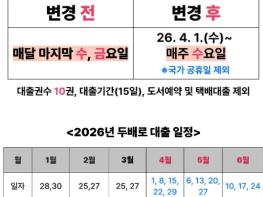 부산시민도서관, ‘두배로 데이’ 매주 수요일로 확대 운영 기사 이미지