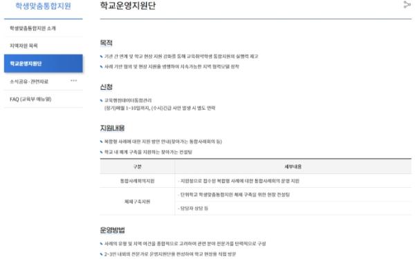 부산북부교육지원청, 학생맞춤통합지원 누리집 전면 개편