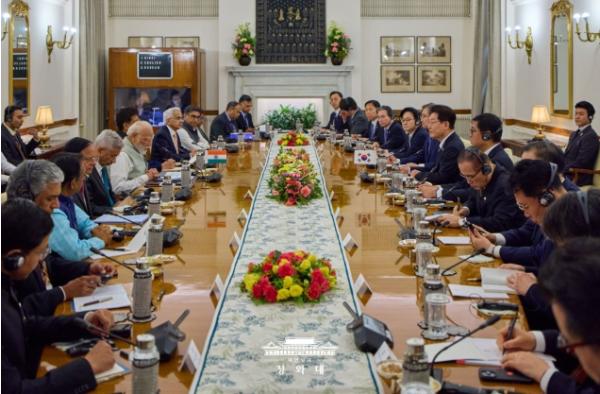 청와대 '한-인도 정상회담, 글로벌 사우스 외교 본격 가동 알려'