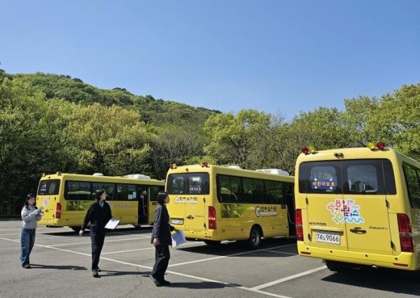 제주시교육지원청, 관계기관 합동 사립유치원 통학버스 안전점검 실시