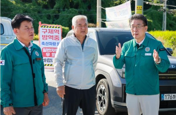 안병윤 예천군수, 구제역 방역 현장 점검... 조기 종식 총력 기사 이미지