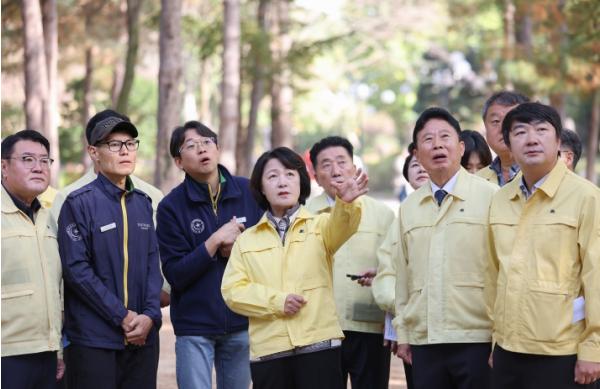 추미애 지사 적극 지원 약속했던 가평군 소나무재선충병 특별방제구역 29일부터 지정